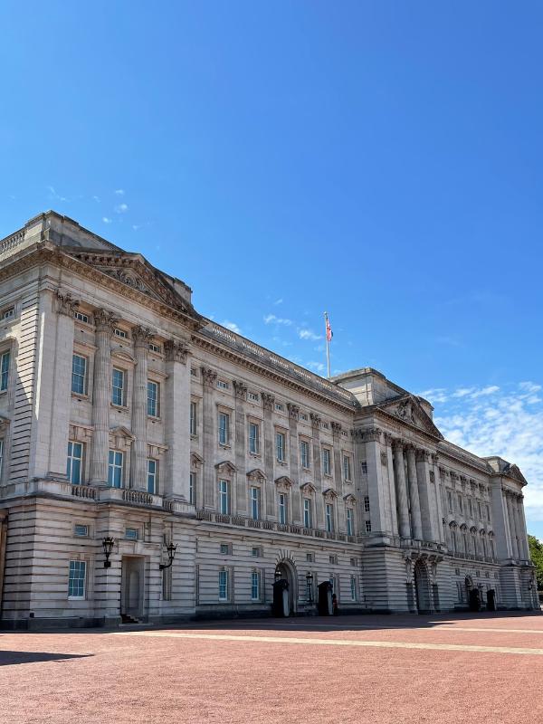 Buckingham Palace in London.