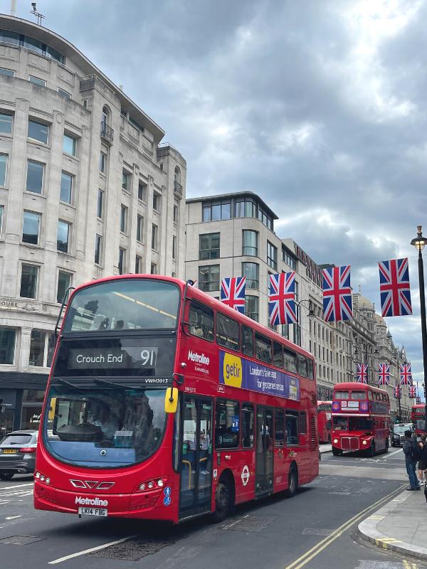 London buses.