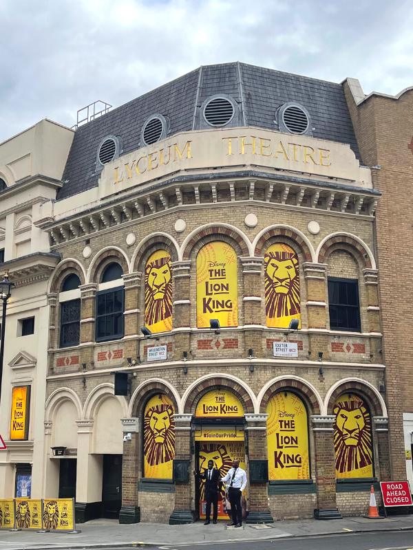 The Lion King at the Lyceum Theatre in London.