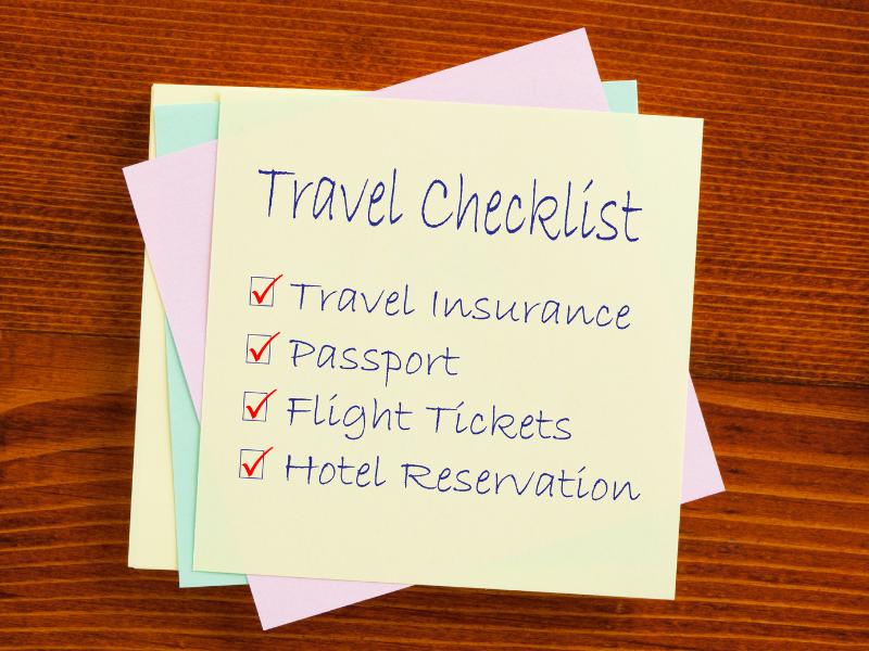 London travel planner checklist.