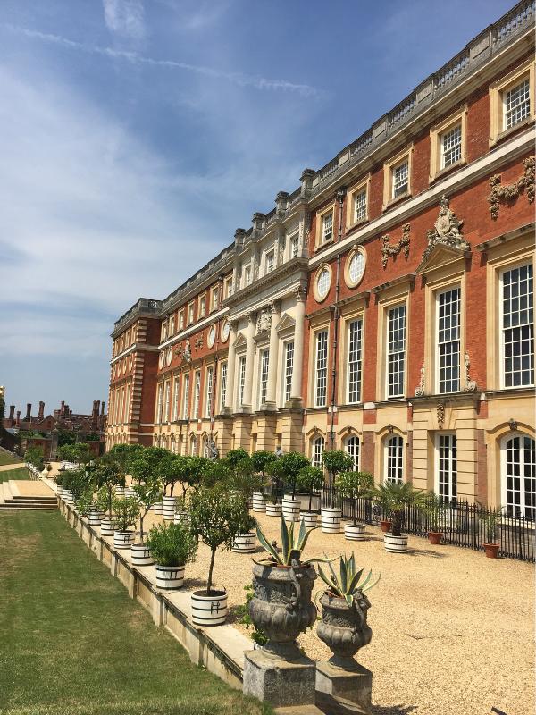 Hampton Court palace.