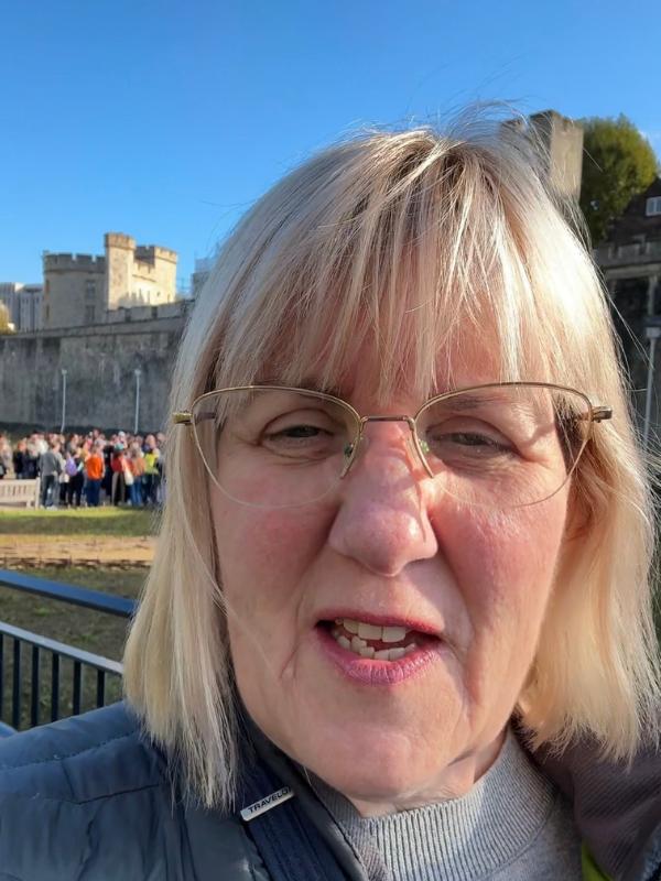 Tracy from London Travel Planning at the Tower of London during our three-day London Pass challenge