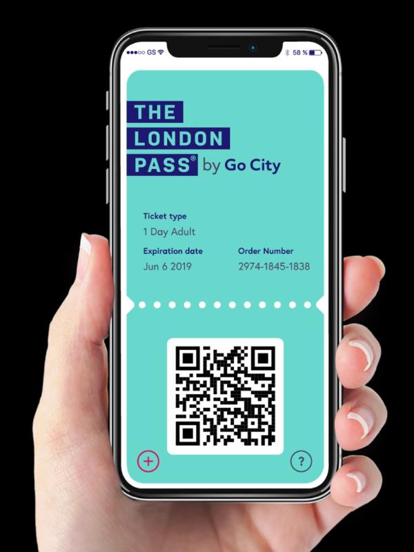 An image of someone showing the London Pass on their phone one of a number of London Tourist Passes available.