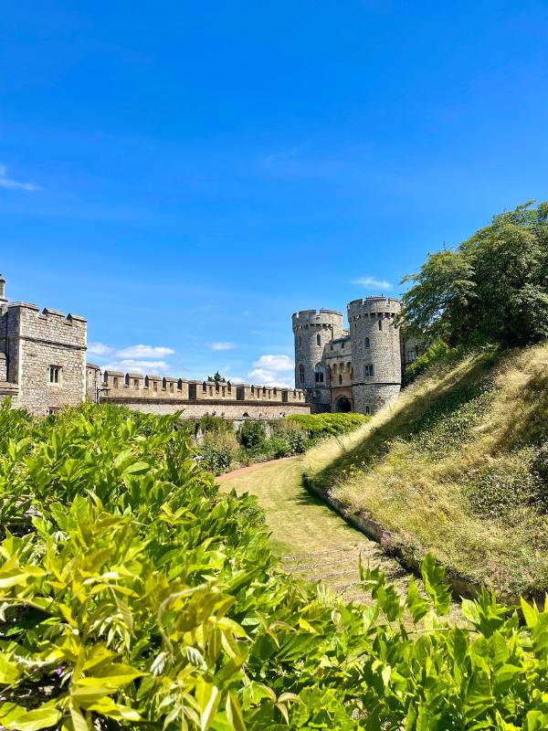 Visiting Windsor Castle near London.