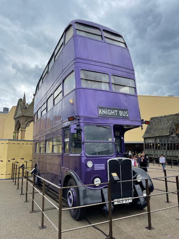 The Knight Bus at Harry Potter Studios London.