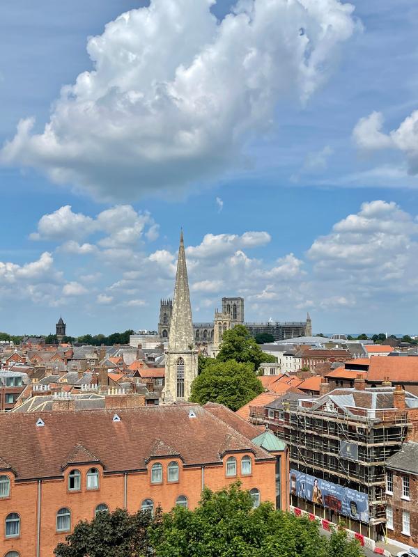 View over York England.