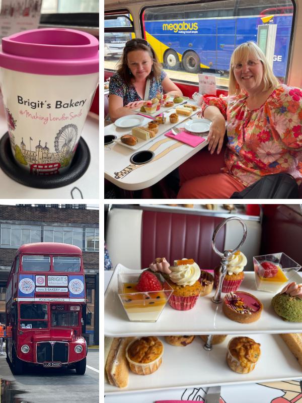 Brigits Bakery Bus collage of pics.