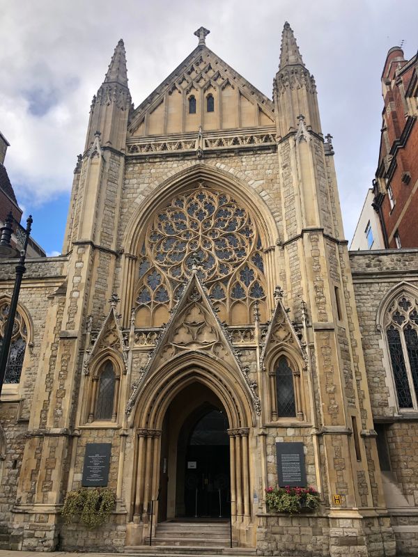 Westminster Abbey west front in November