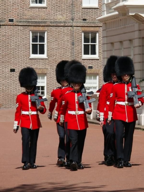Changing of the guards at Buckingham Palace