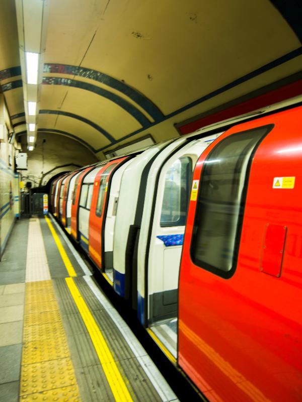 London underground train.