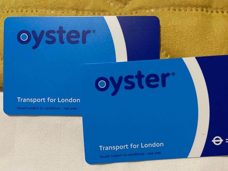 Oyster cards.
