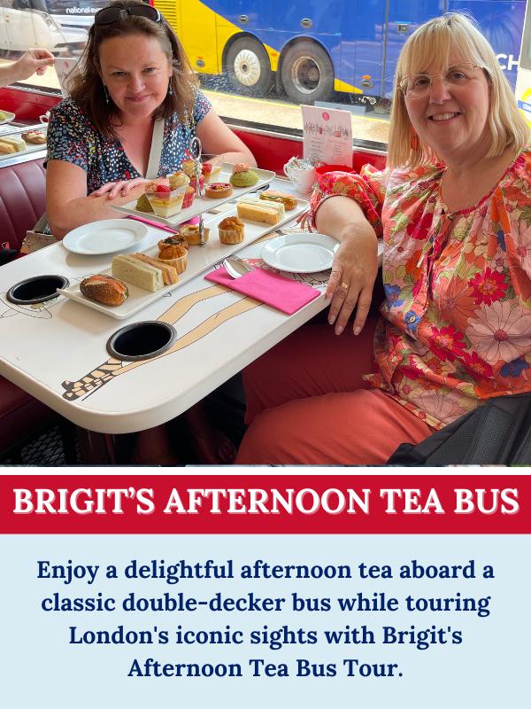 London attractions tickets and tours including an afternoon tea on a bus.