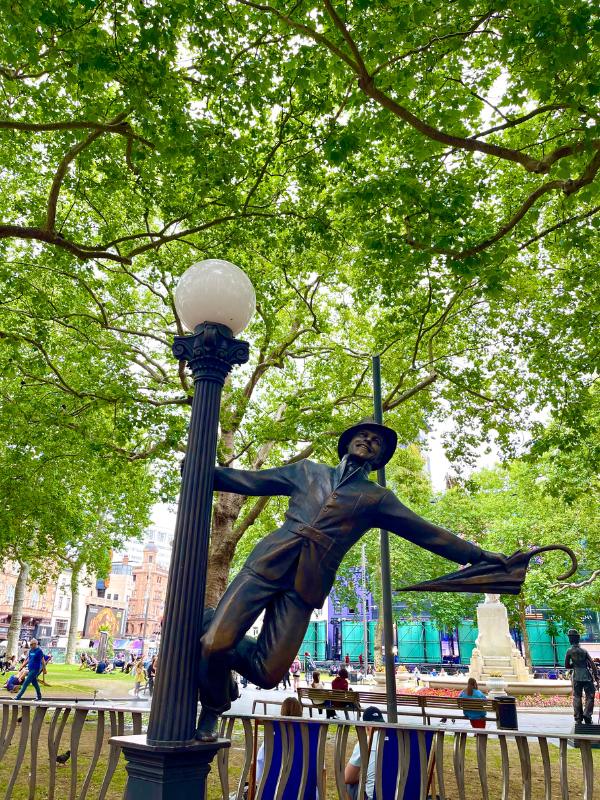 Spotting the statues is one of the popular things to do in Leicester Square.