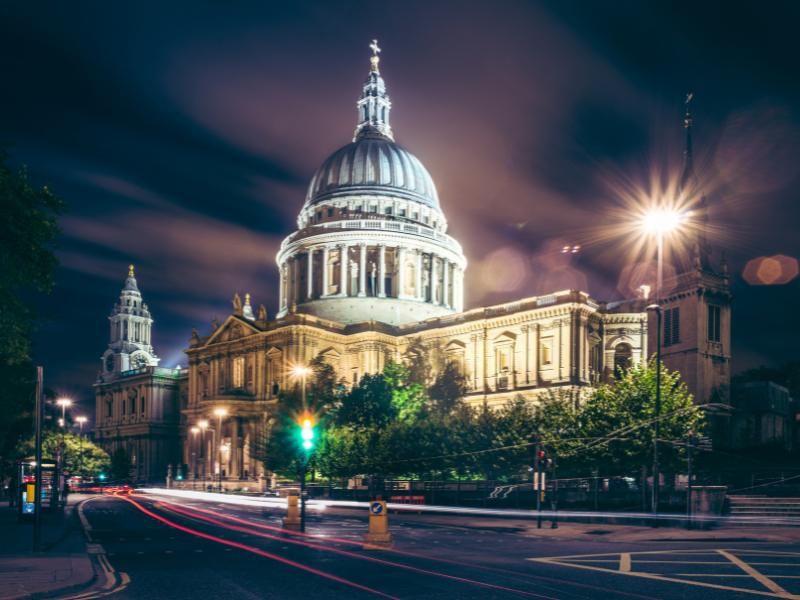 St Pauls in winter.