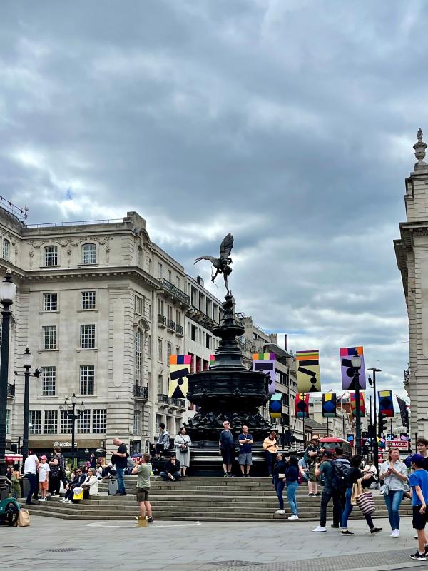 Things to do in Piccadilly Circus include seeing the famous statue of Eros.