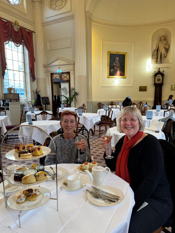Afternoon tea at the Pump Room in Bath on an English Bus day tour from London