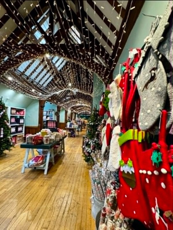 Libertys Christmas shop in London