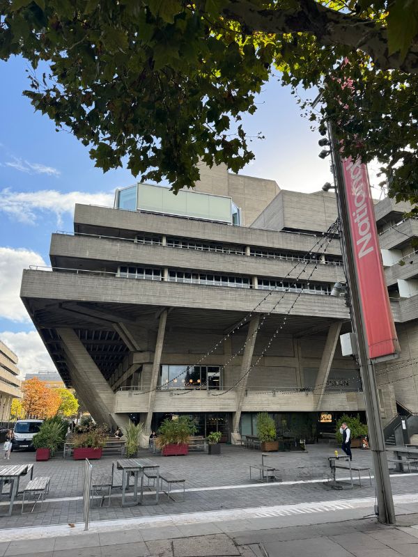 The National Theatre on London's South Bank, a short walk from the Southbank Centre where the London Literature Festival is held