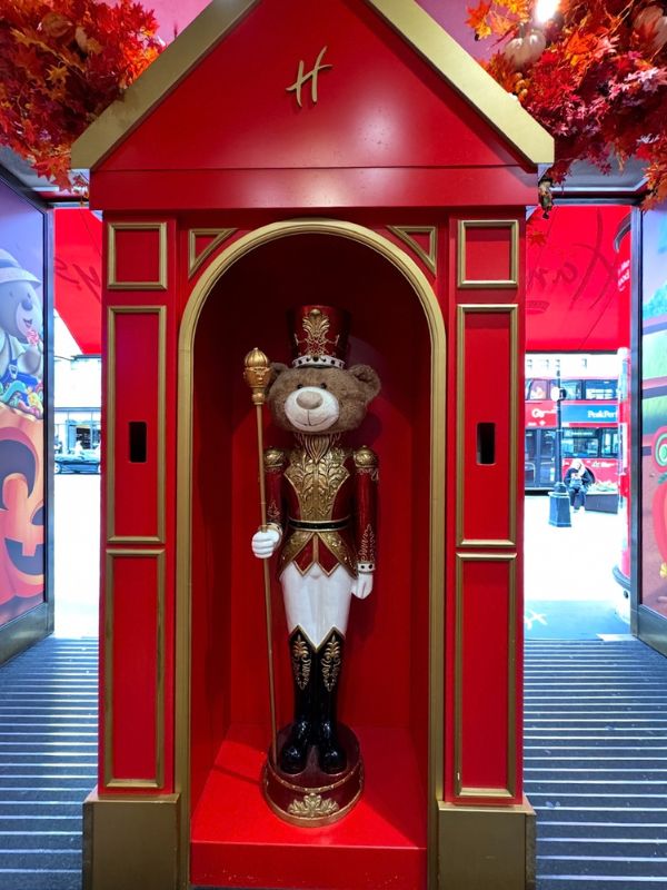 The entrance to Hamleys on Regent Street at Christmas