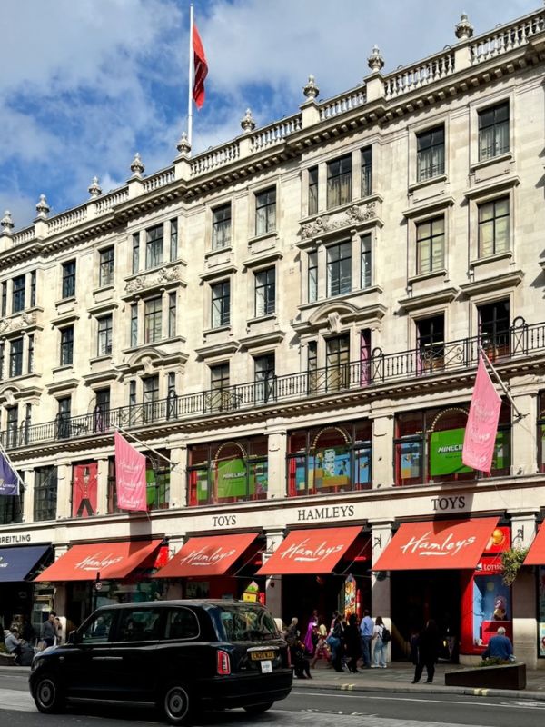 Hamleys toy shop on Regent Street decorated for Christmas