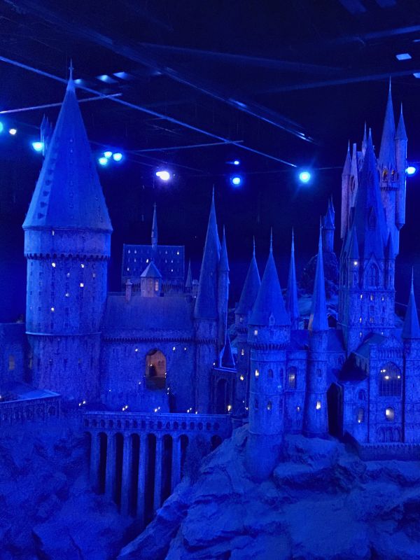 Hogwarts model at Harry Potter Studios in London