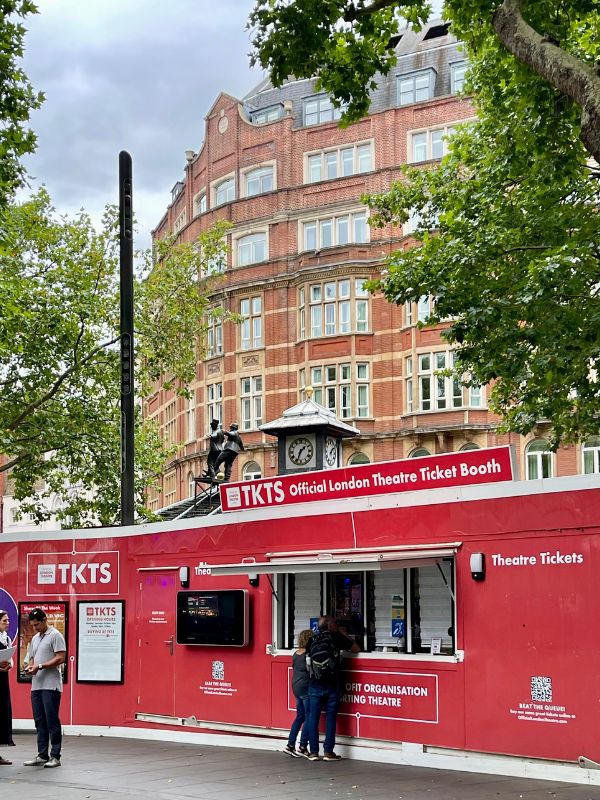 The official TKTS ticket booth in Leicester Square London